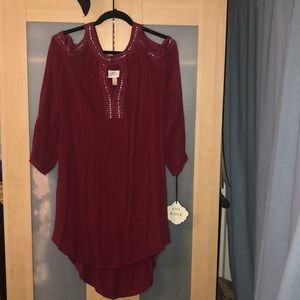 Knox Rose Burgundy Dress.  New.  Medium.